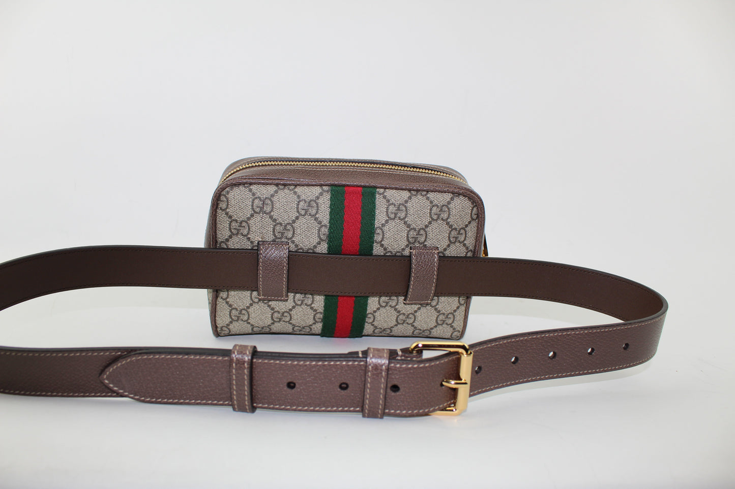 GUCCI OPHIDIA GG SUPREME SMALL BELT BAG