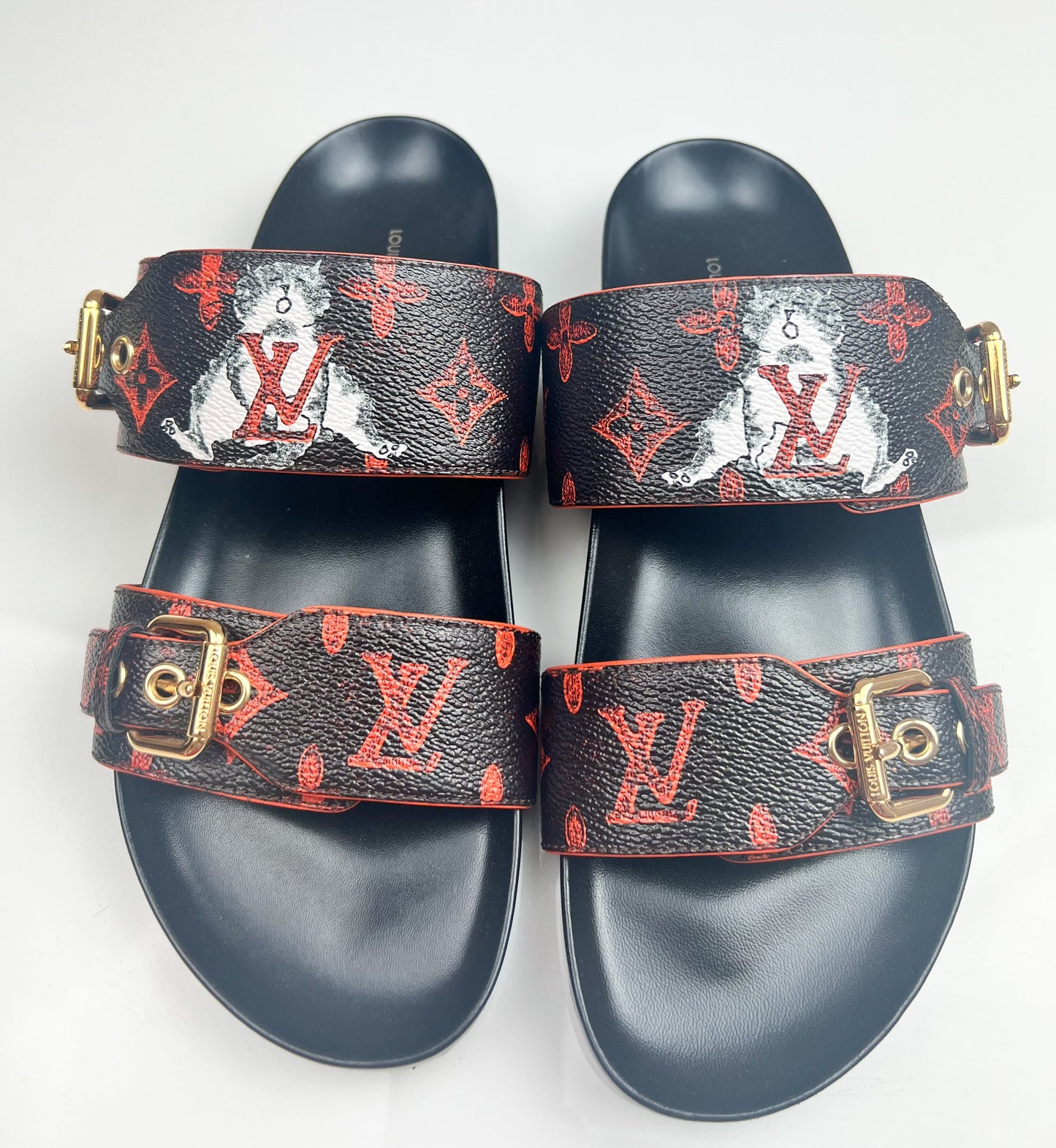 Louis Vuitton Bom Dia Catogram Flat Mules