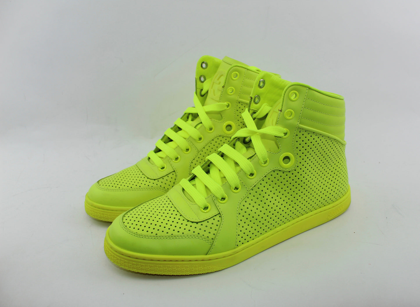 GUCCI NEON HIGH TOP SNEAKERS