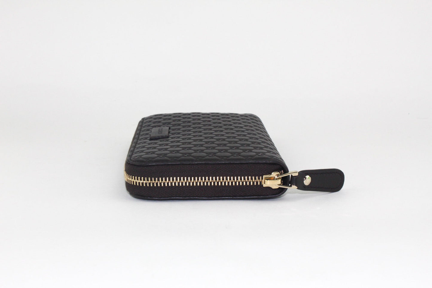GUCCI MICRO GUCCISSIMA ZIP AROUND WALLET BROWN