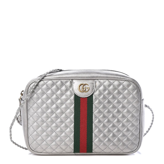 Gucci Metallic Quilted Leather shoulder bag
