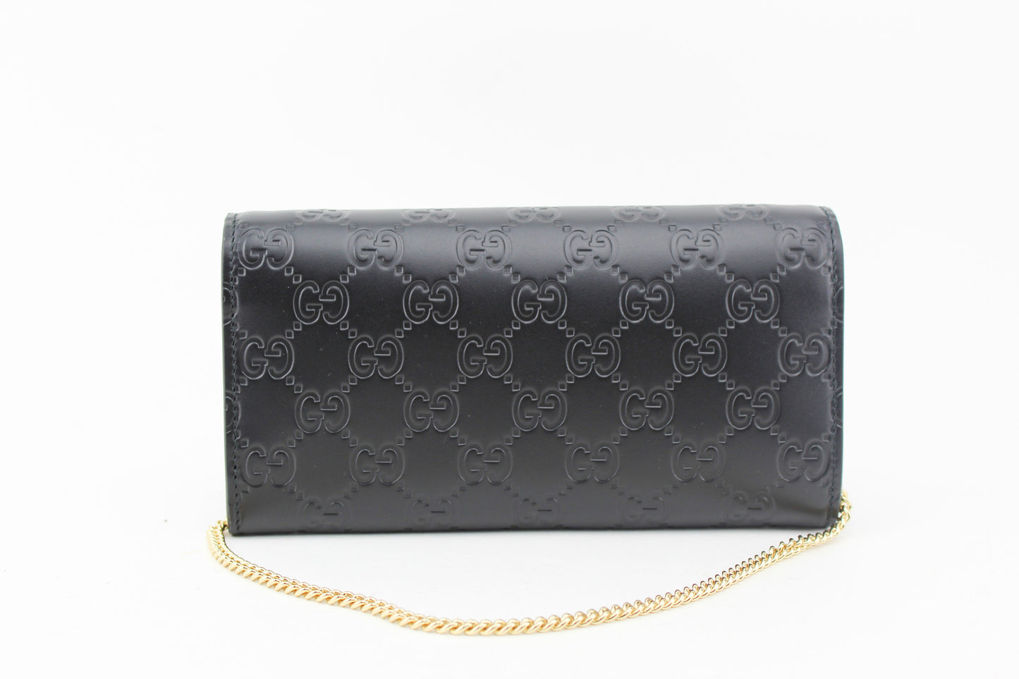 Gucci Padlock Leather Wallet on Chain