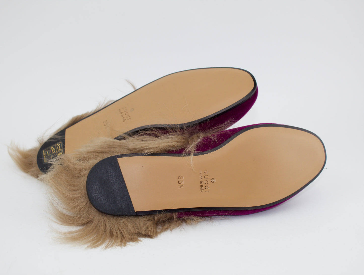 GUCCI PRINCETOWN VELVET SLIPPERS