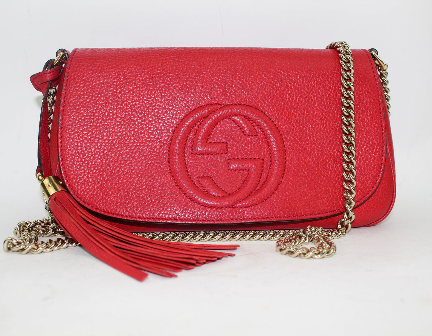 GUCCI SOHO MEDIUM CHAIN CROSSBODY BAG