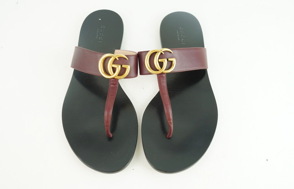 Gucci Leather Thong Sandal