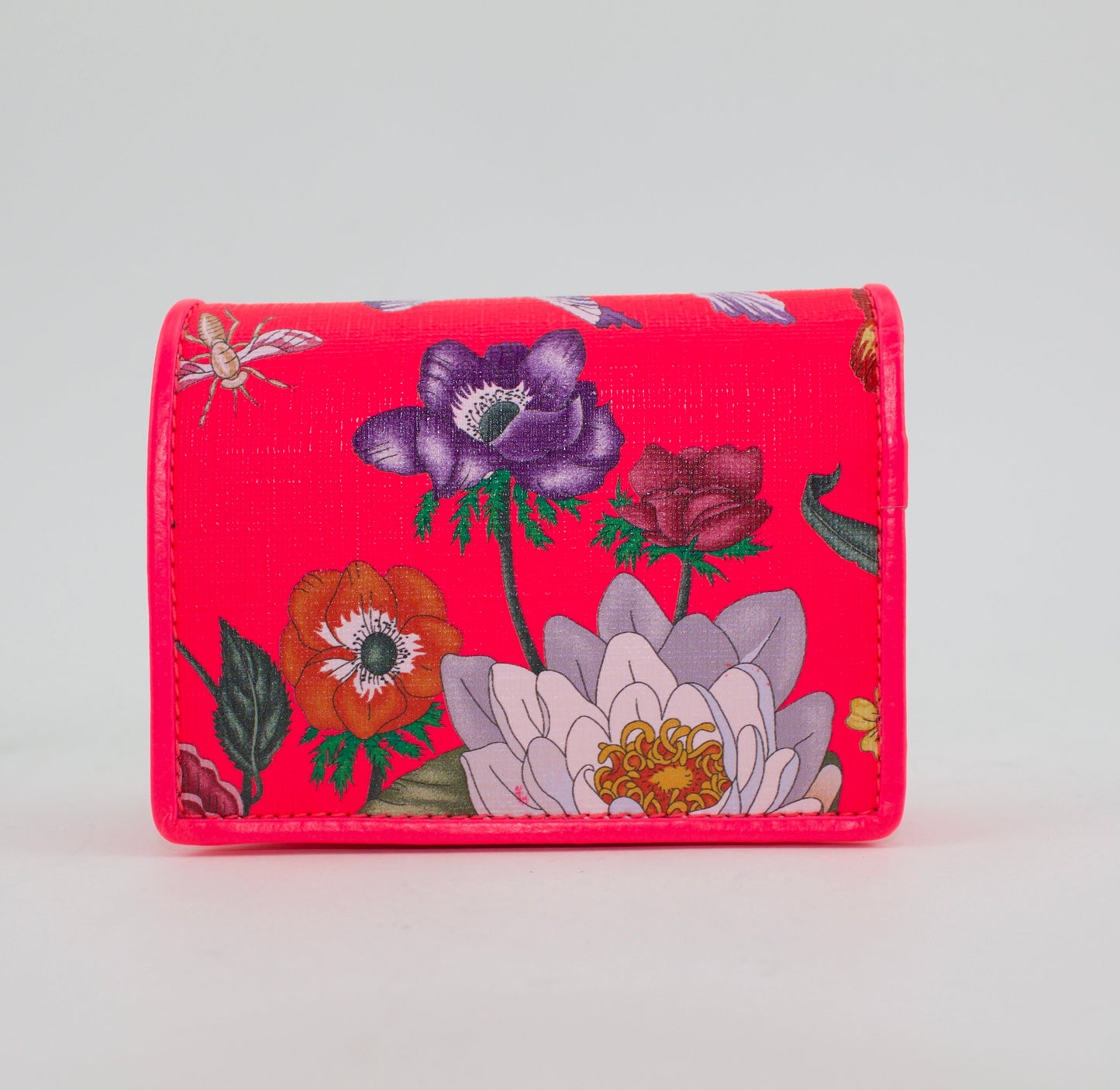GUCCI ZUMI FLORA CARD CASE WALLET