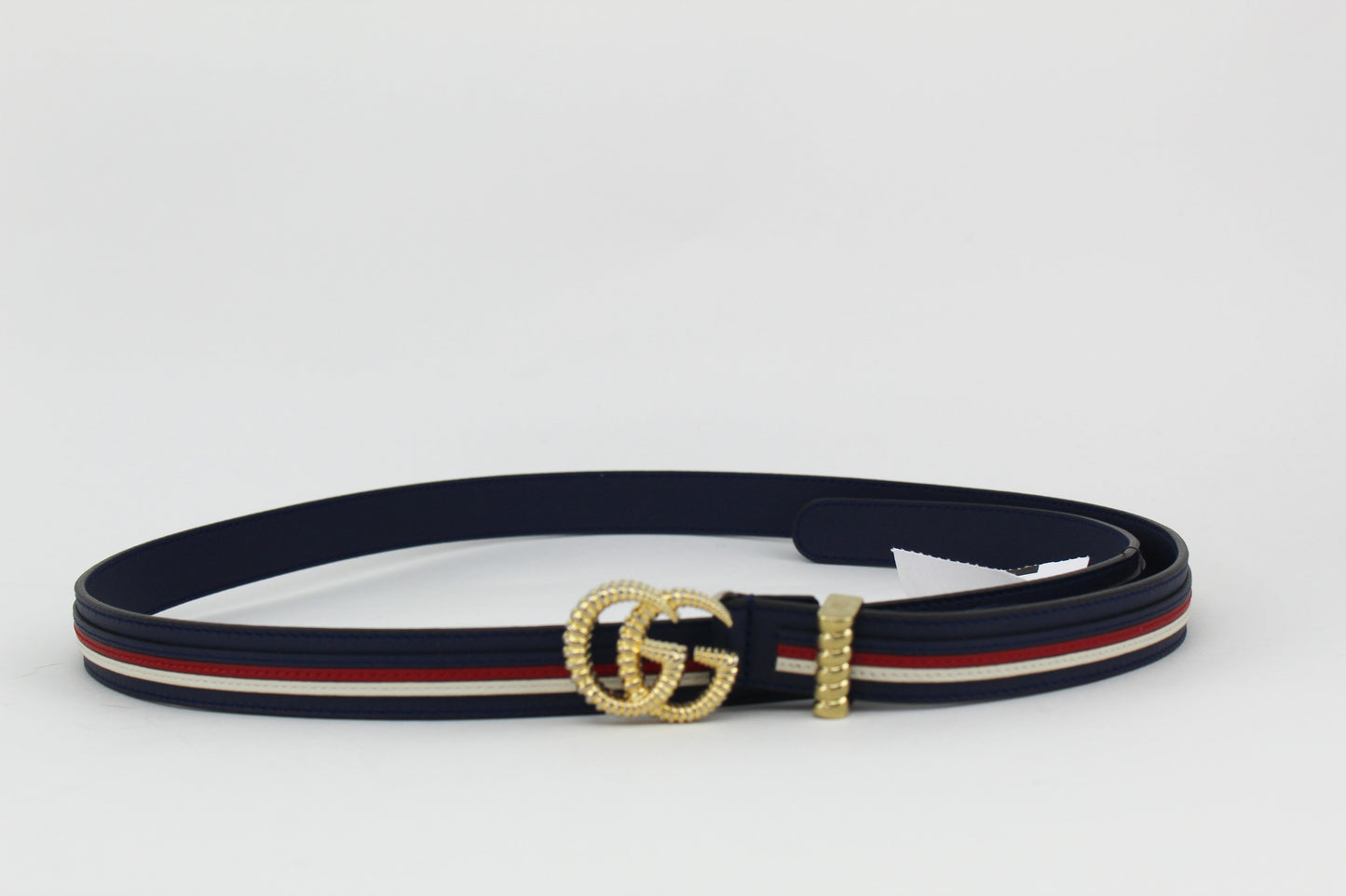Gucci Stripe leather belt