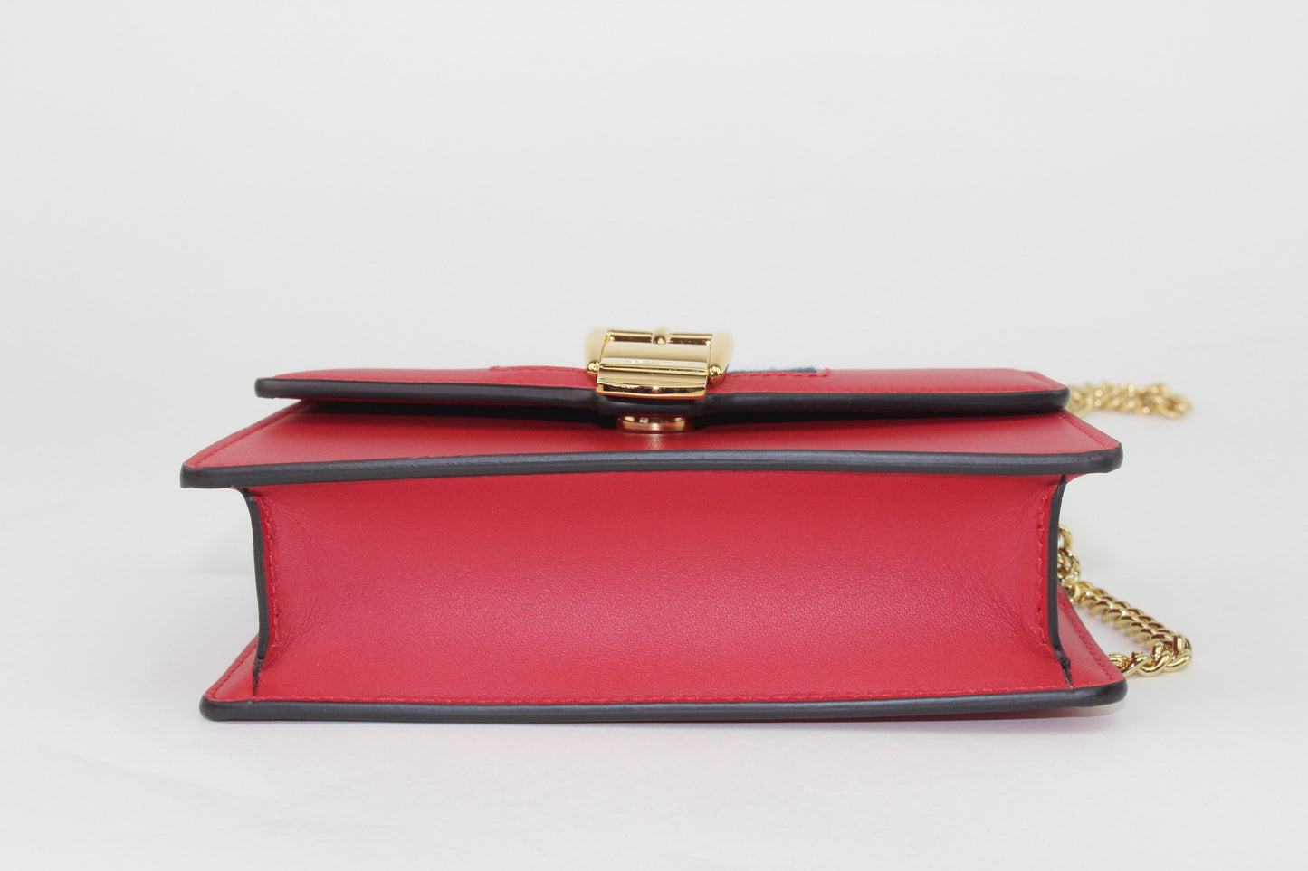 Gucci Sylvie Leather Super Mini Bag Red