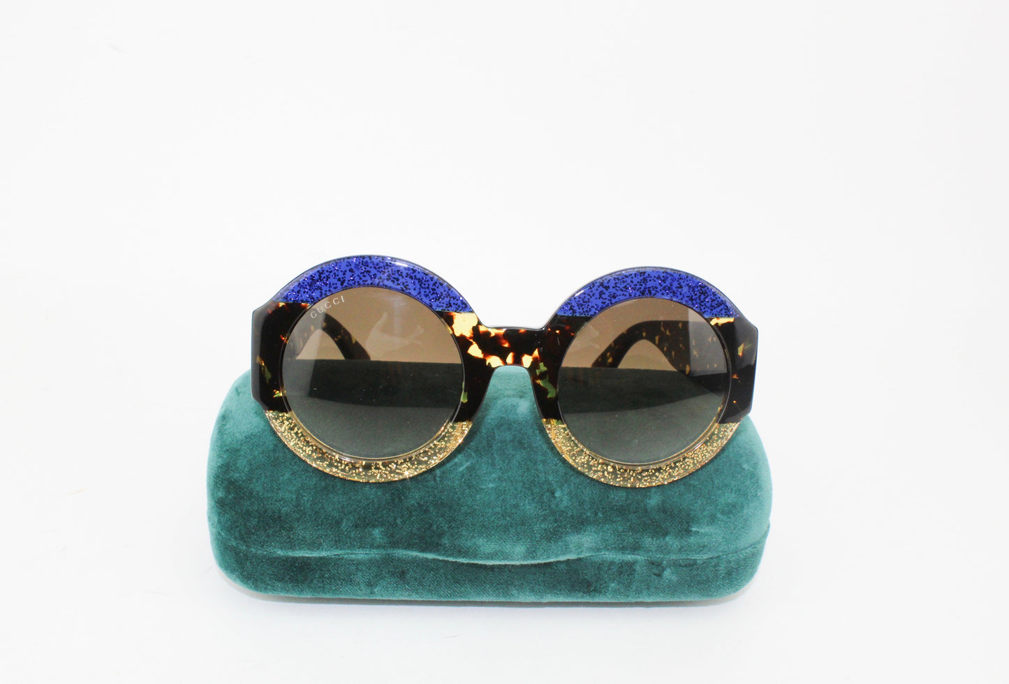 Gucci Glitter Round Sunglasses