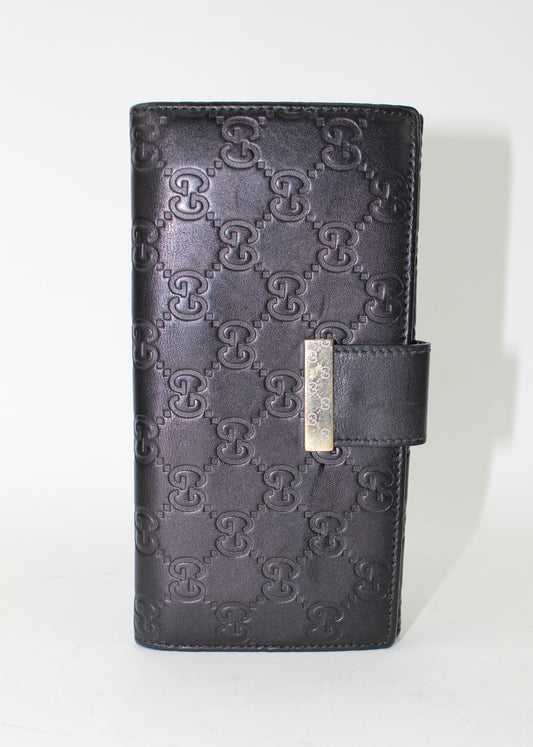 GUCCI SIGNATURE CHECKBOOK WALLET