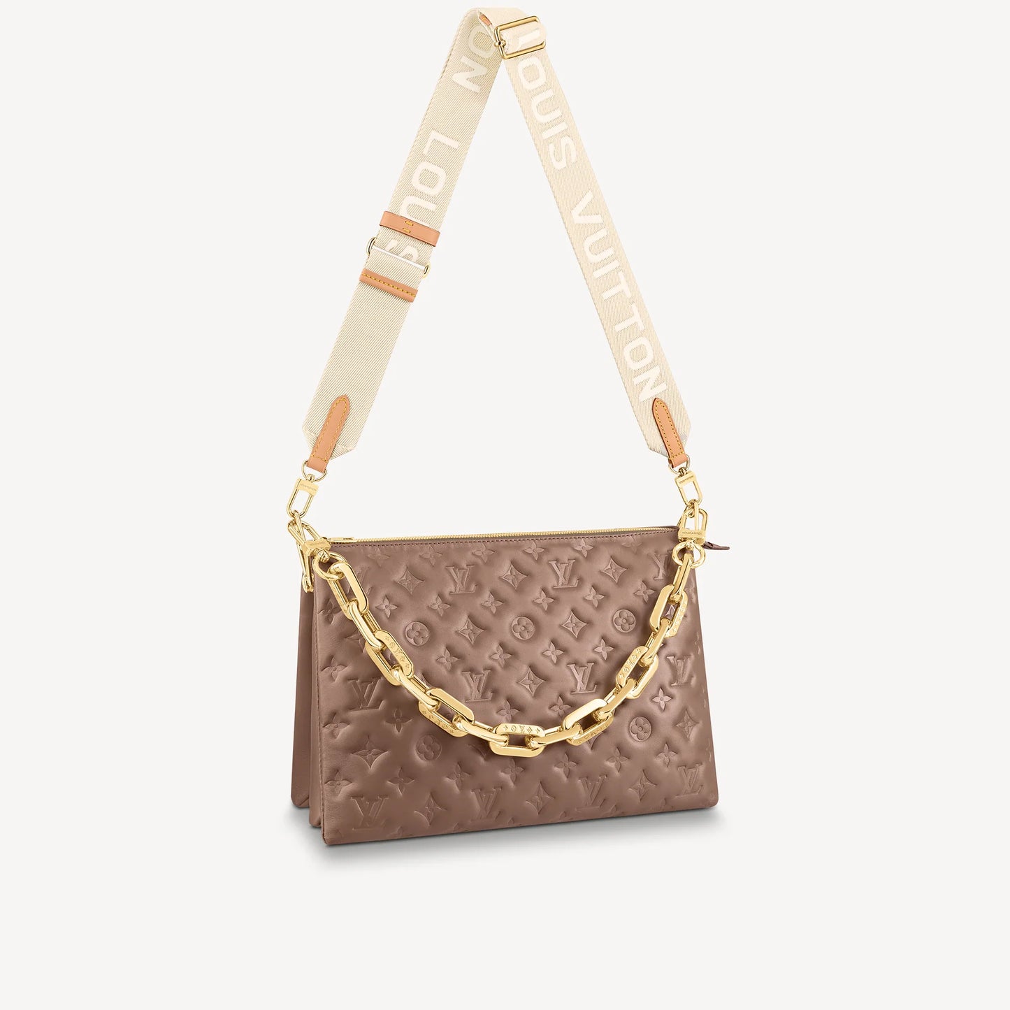 Louis Vuitton Coussin MM in Taupe
