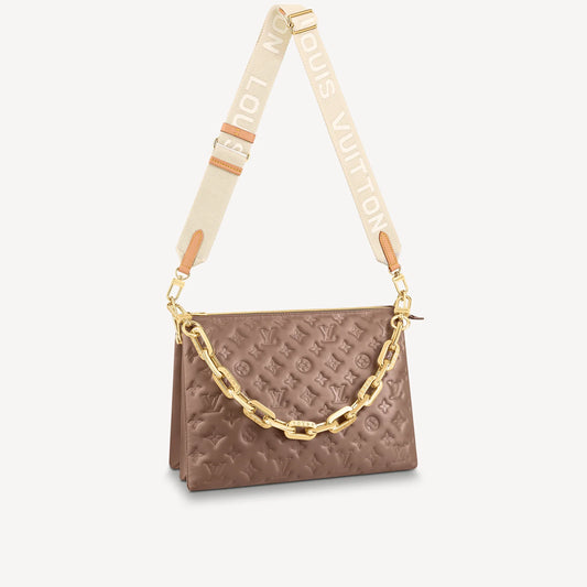 Louis Vuitton Coussin MM in Taupe