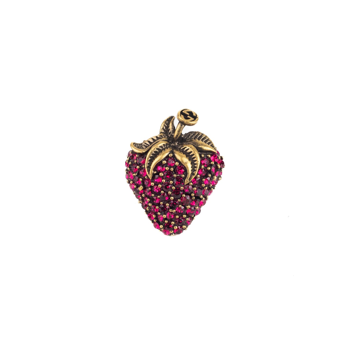 Gucci Strawberry Crystal Ring