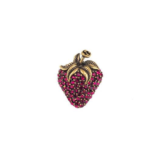Gucci Strawberry Crystal Ring
