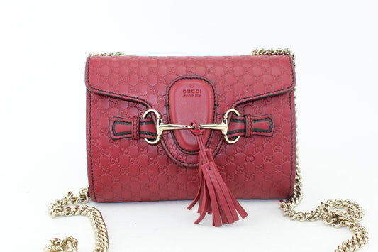 Gucci Emily Guccissima Mini Chain Shoulder Bag