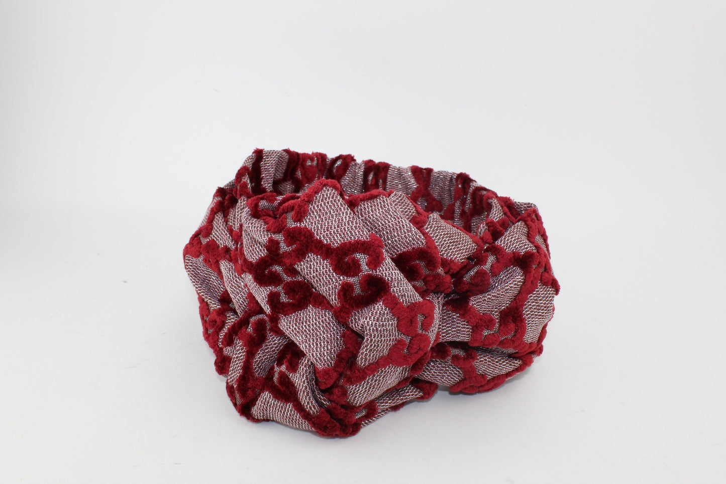 Gucci GG Velvet Burgundy Headband