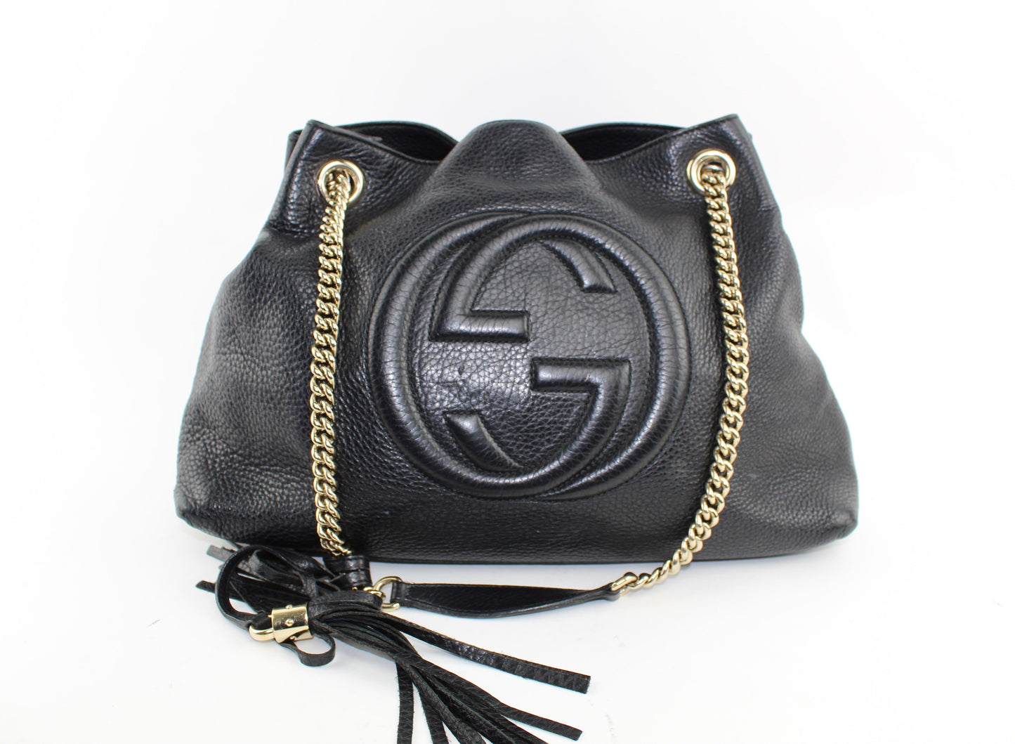 GUCCI SOHO LEATHER MEDIUM SHOULDER BAG