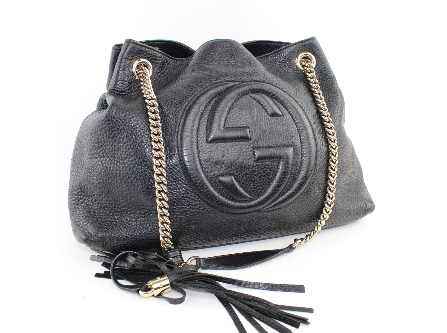 GUCCI SOHO LEATHER MEDIUM SHOULDER BAG