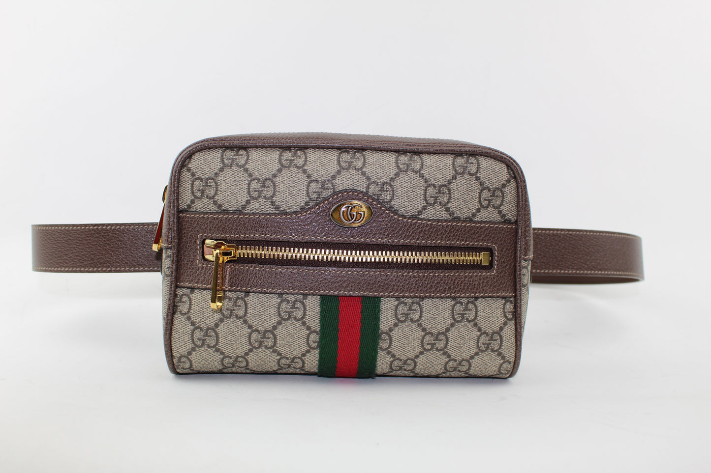 GUCCI OPHIDIA GG SUPREME SMALL BELT BAG