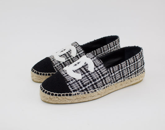 Chanel tweed espadrilles