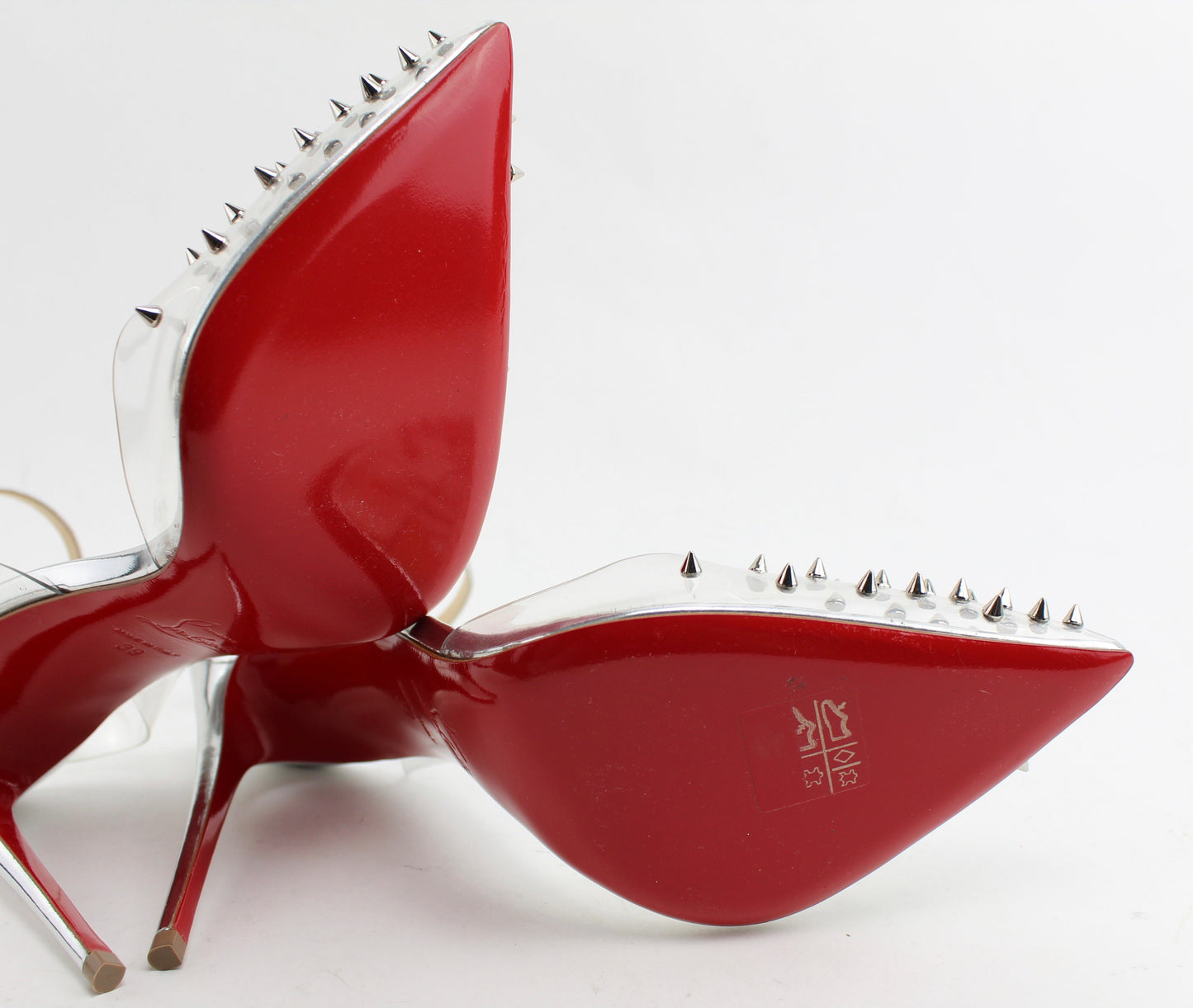 CHRISTIAN LOUBOUTIN SPIKOO 100MM  PVC
