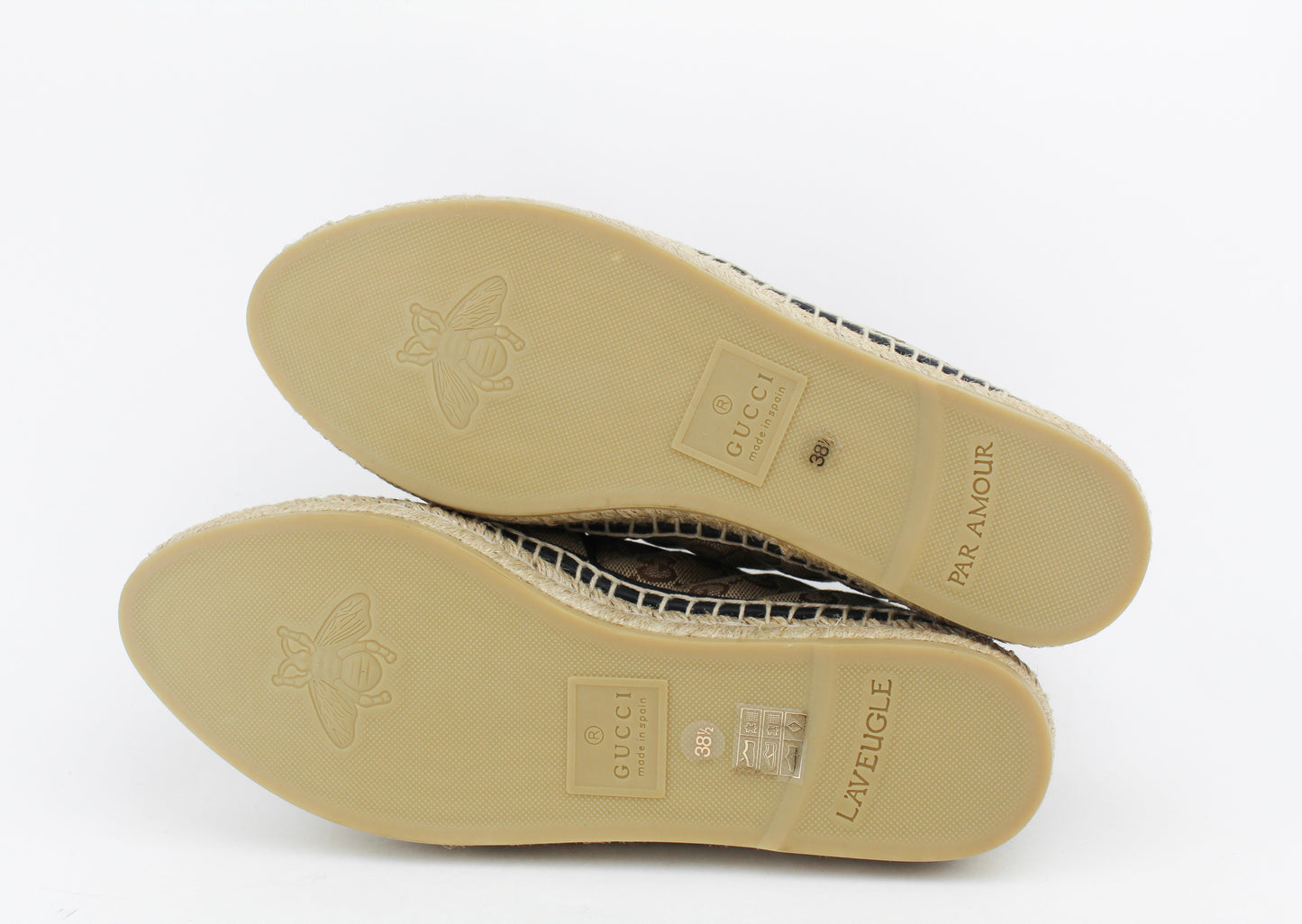 Gucci  GG matelassé canvas espadrille