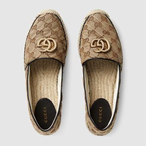 Gucci GG Matelassé Canvas Espadrilles