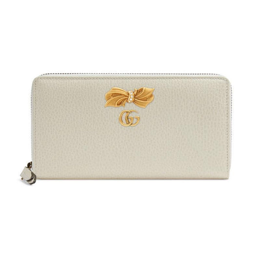 GUCCI PETIT BOW ZIP AROUND WALLET