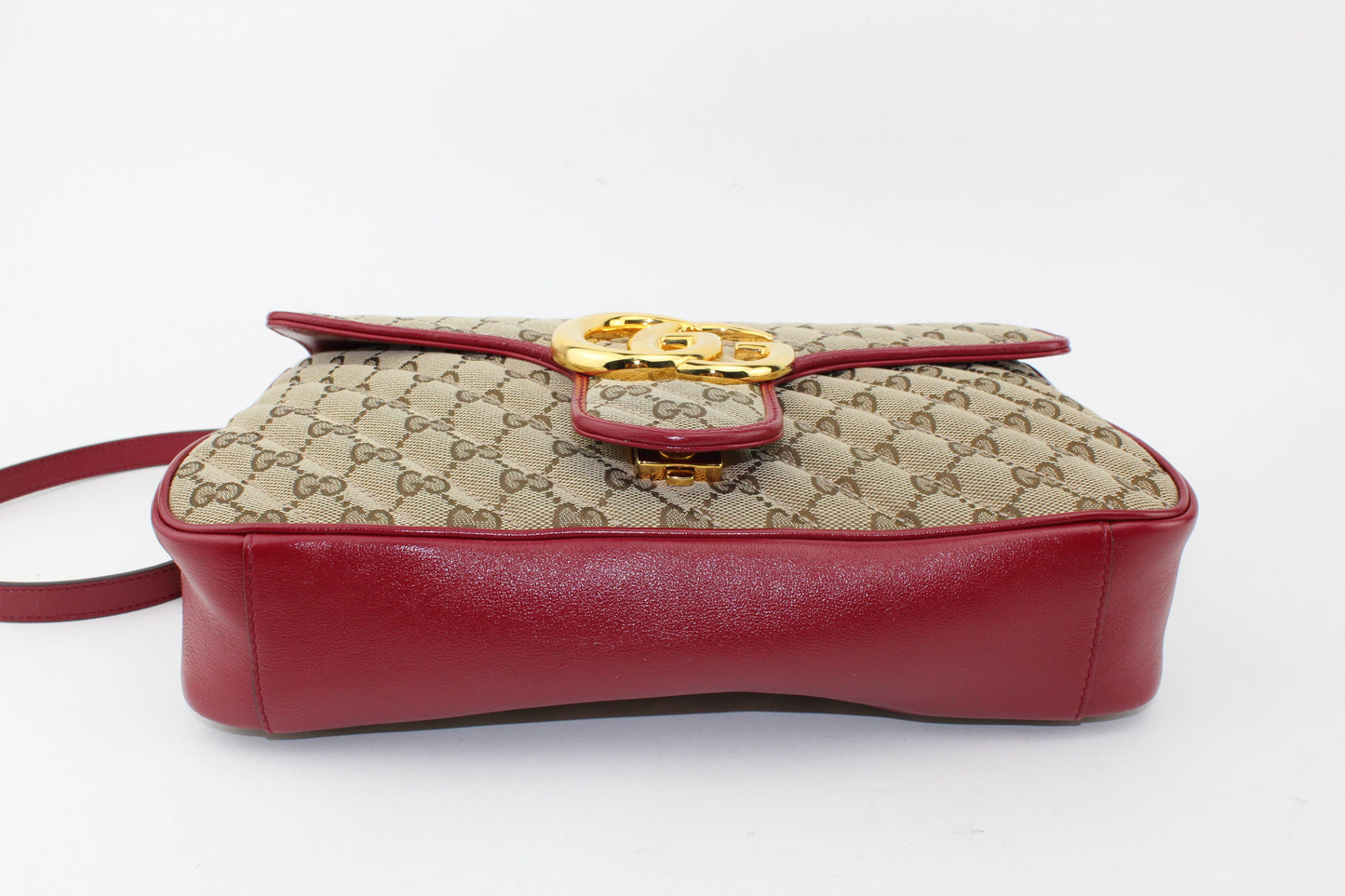 GUCCI GG MARMONT CANVAS MEDIUM SHOULDER BAG