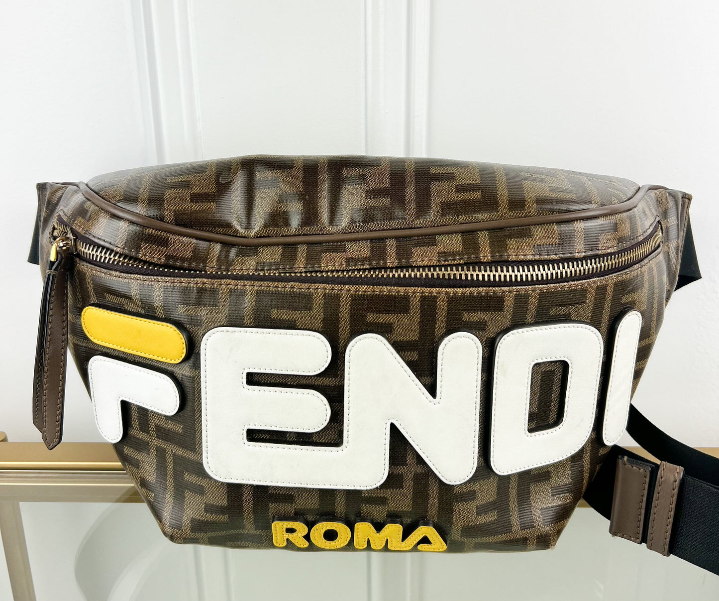 Fendi Roma Leather Belt Bag