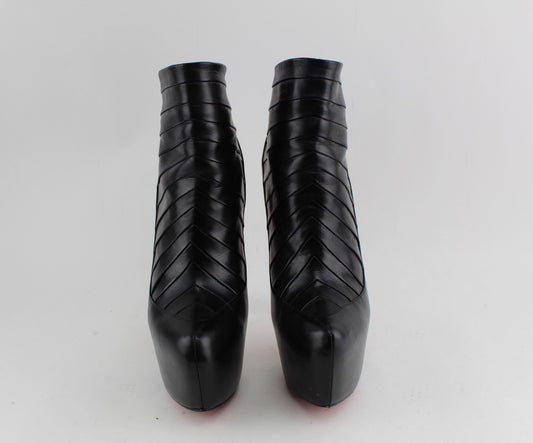 CHRISTIAN LOUBOUTIN AMOR NAPPA BOOTIES SIZE 39.5