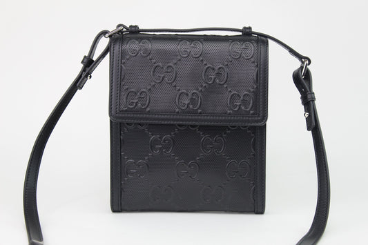 Gucci GG Embossed Messenger Bag