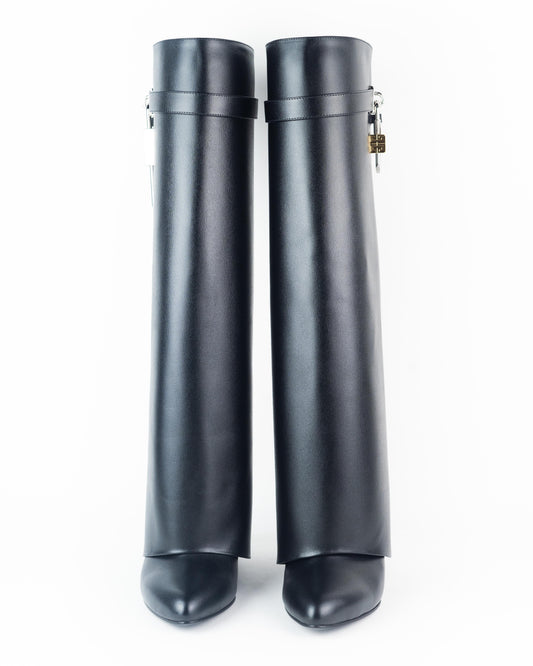 Givenchy Shark Lock Pant Boots in Leather