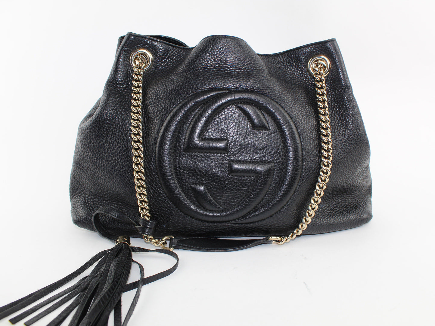 GUCCI SOHO LEATHER MEDIUM SHOULDER BAG