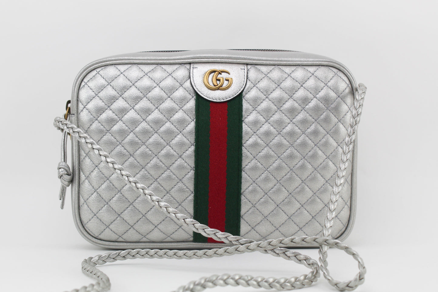 Gucci Metallic Quilted Leather shoulder bag