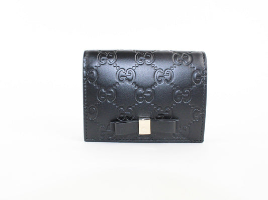 Gucci Guccissima Bow wallet