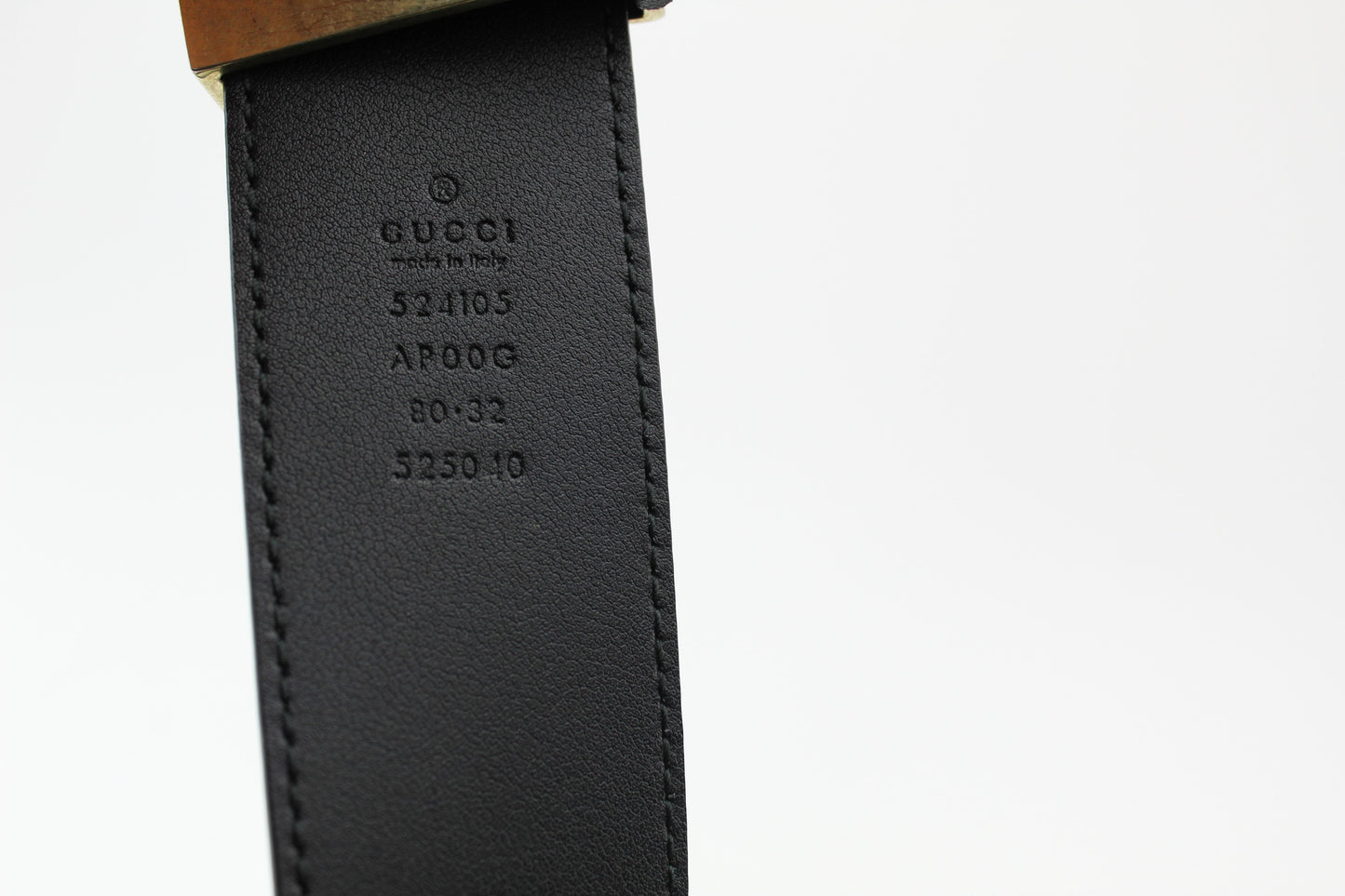 Gucci GG Torchon Leather Belt