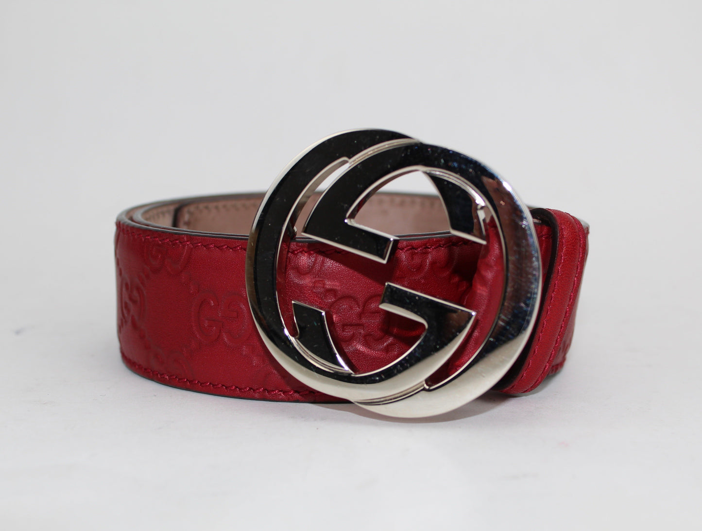 GUCCI SIGNATURE BELT WITH G BUCKLE