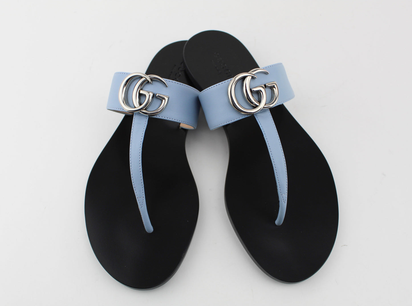 Gucci Leather Thong Sandal With Double G