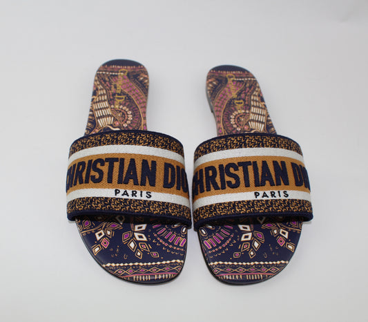 CHRISTIAN DIOR DWAY MULES SIZE 39.5