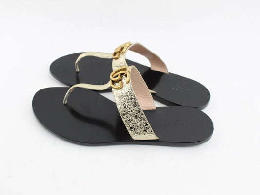 GUCCI LEATHER THONG SANDAL SIZE 41