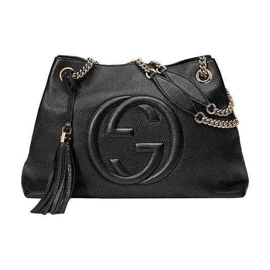 GUCCI SOHO LEATHER MEDIUM SHOULDER BAG