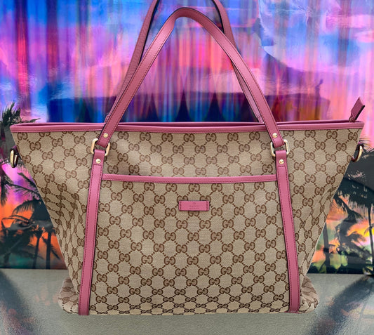 GUCCI CANVAS TOTE