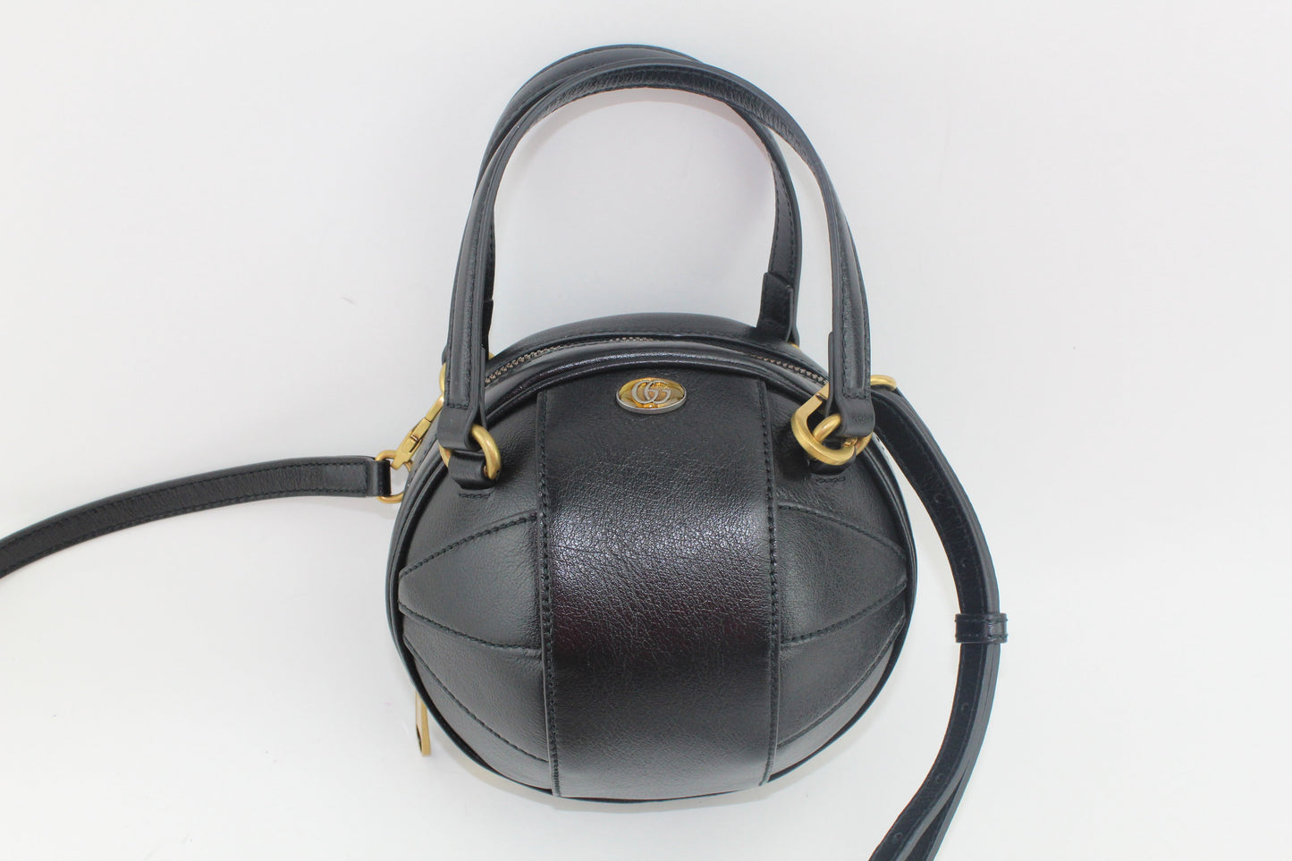 GUCCI TIFOSA LEATHER SHOULDER BAG
