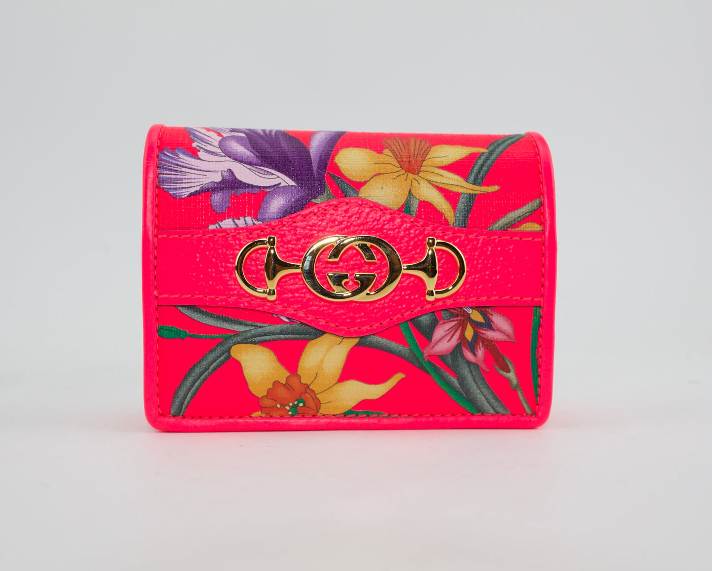 GUCCI ZUMI FLORA CARD CASE WALLET