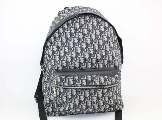 Dior Rider Beige and Black Dior Oblique Jacquard Backpack