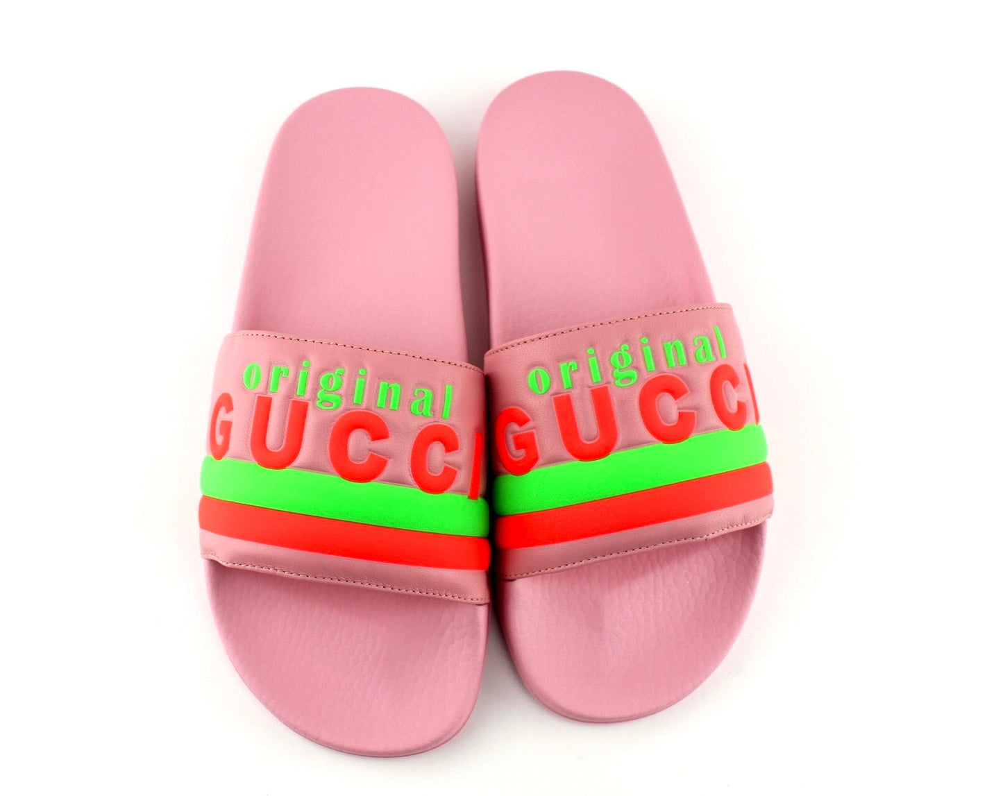 GUCCI PURSUIT PUFFER SLIDES PINK