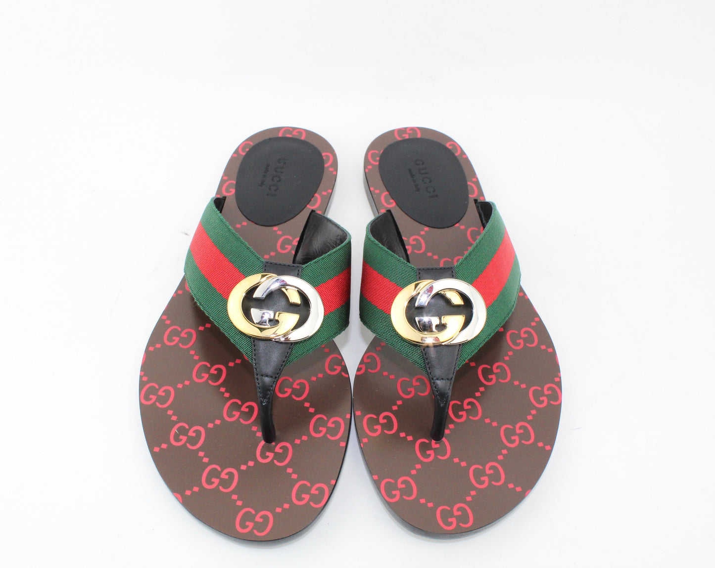 Gucci GG Thong Web Sandal