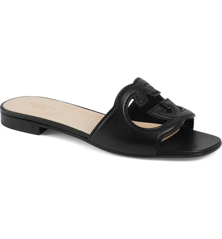 Gucci GG Women’s Interlocking G cut out slides