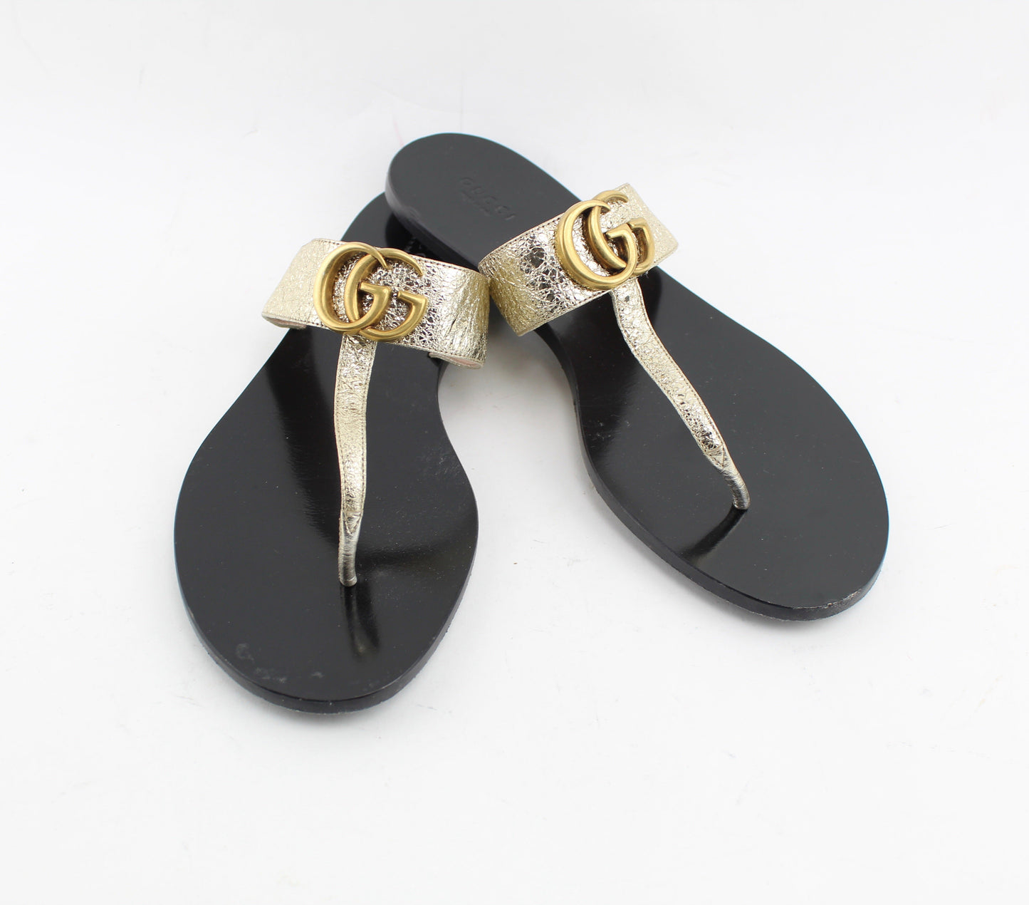 GUCCI LEATHER THONG SANDAL SIZE 41